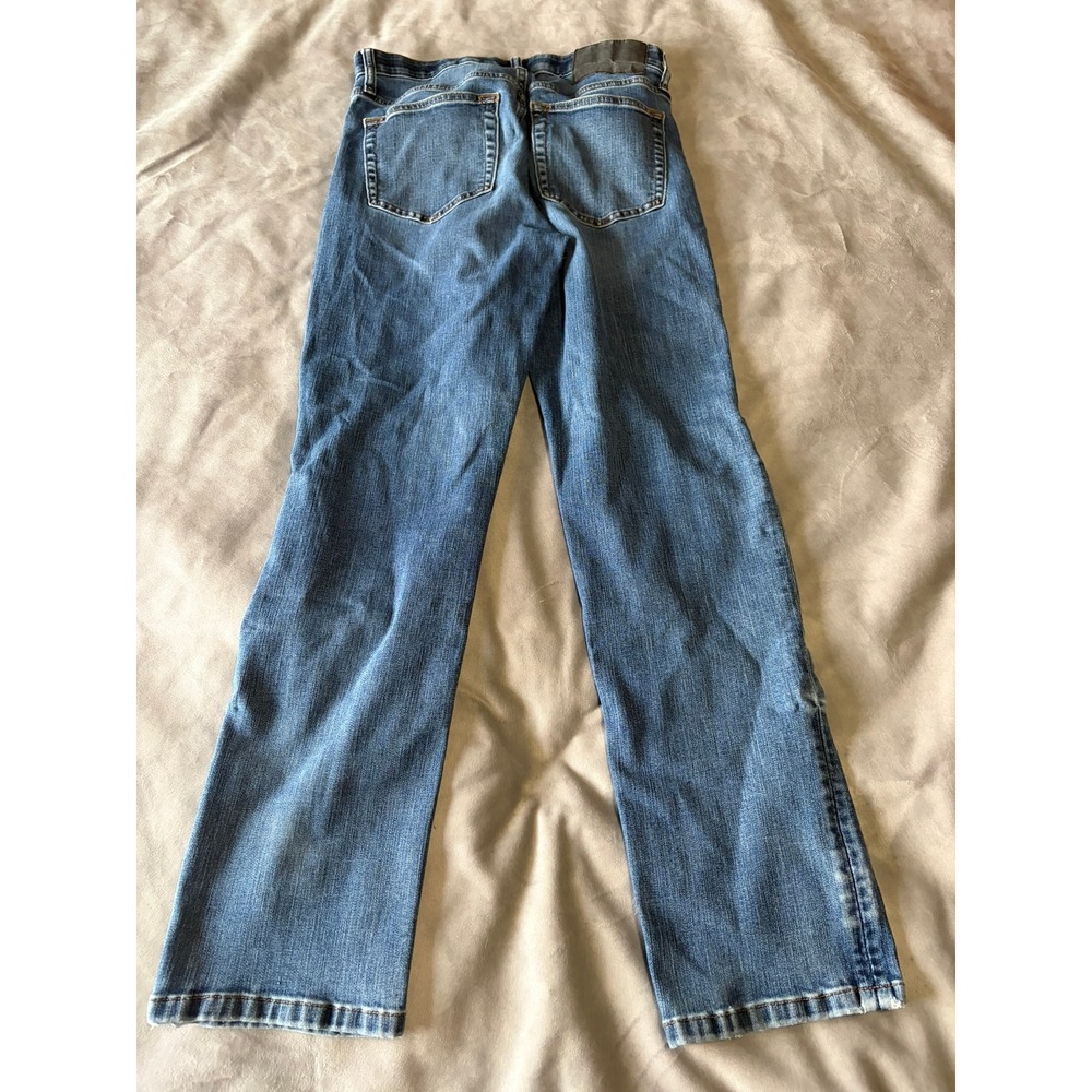 Eddie Bauer Mens Straight Leg Jeans Medium Wash Distressed Denim 32x30 - Picture 2 of 5